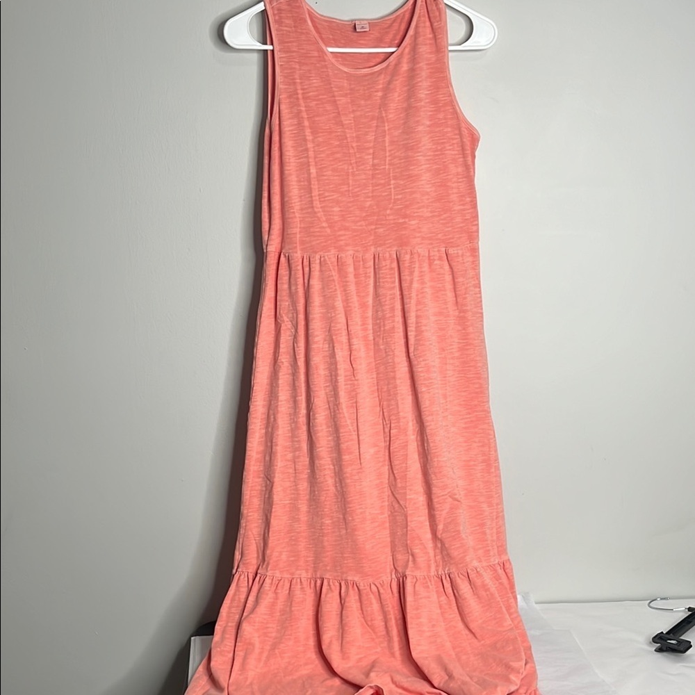 Sleeveless Coral Dress - Picture 1 of 1